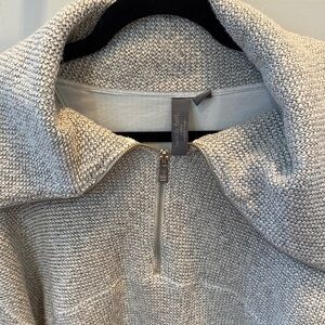 Gray Quarter-Zip Sweater